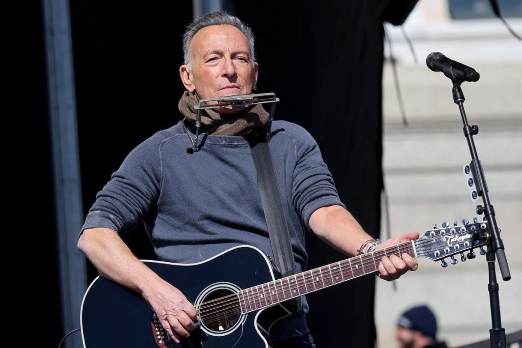 Bruce Springsteen en el escenario durante una de sus actuaciones
