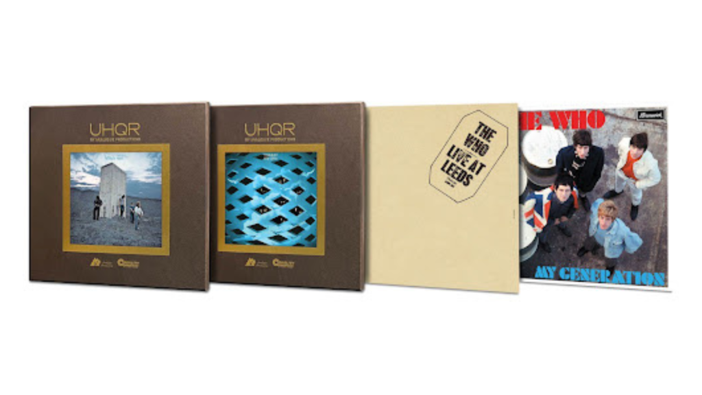 Portada de un álbum clásico de The Who con un diseño audiófilo.