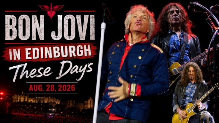 Imagen de Bon Jovi anunciando su gira mundial 2026